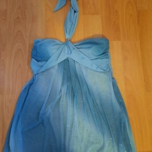 Sexy Blue Halter Top